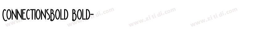 ConnectionsBold Bold字体转换
